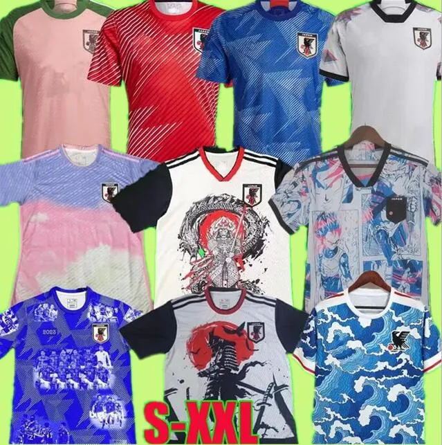 Camisas de futebol do Japão 2022 MULHERES HOMENS KIDS KIT Fãs Versão do jogador MINAMINO MITOMA ENDO YOSHIDA ITO GAKU 2023 Uniformes japoneses 22 23 Coleção especial Camisa de futebol