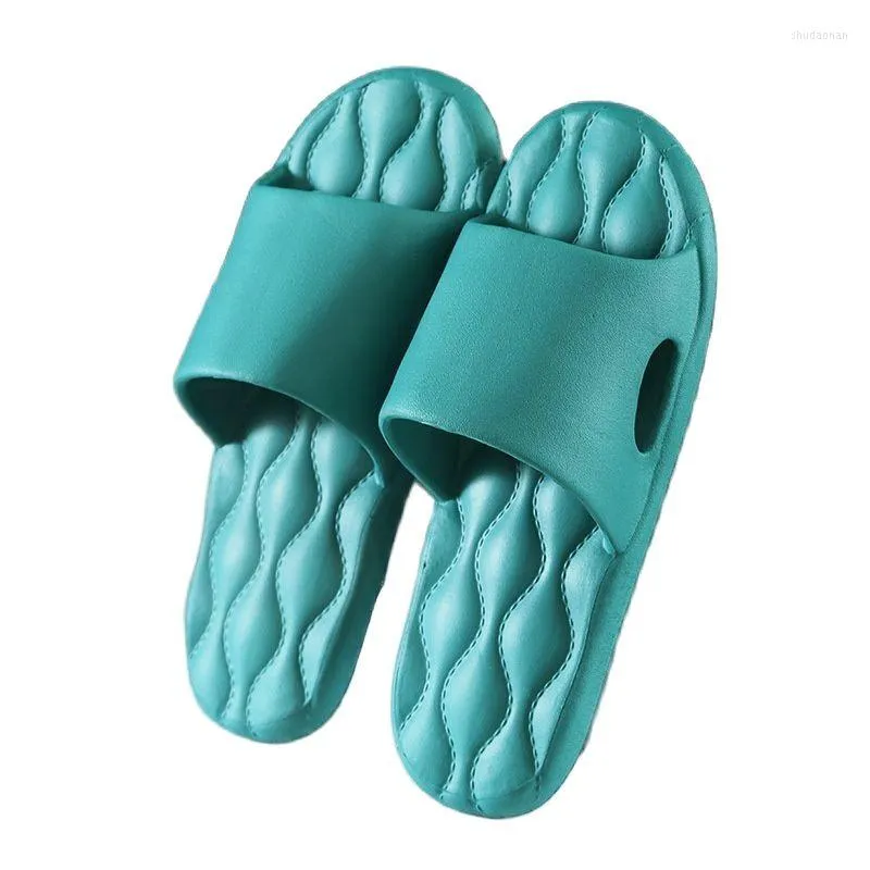 Slippers Unisex Solid Soft Bottom Couple Home Sandals Men Massage Point Mens Flip Flops Woman Indoor Non-slip
