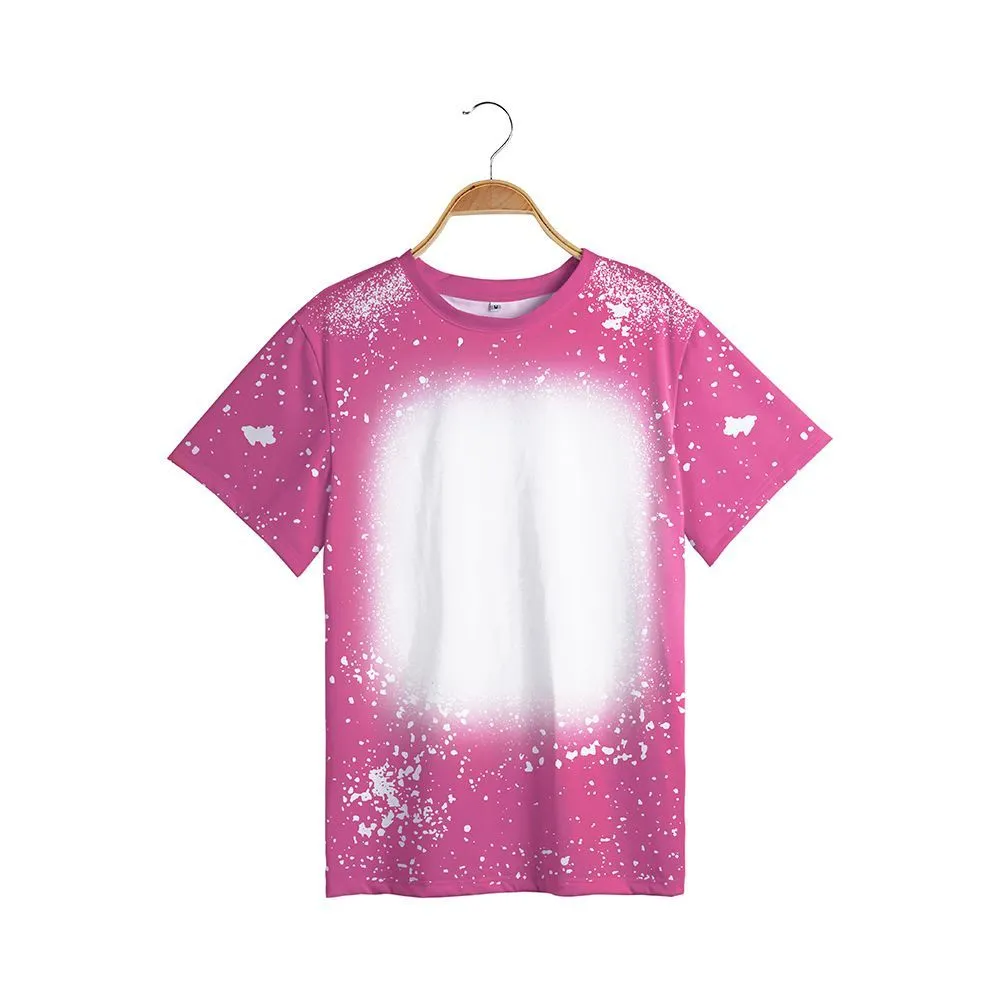 Party Sublimation Blanks Tie-Died Unisex Kid Women Men T shirts For Custom Christmas Gifts