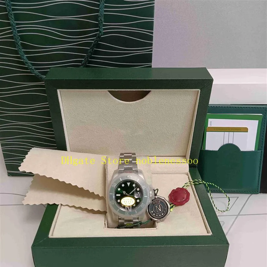 8 kleur originele doos heren automatisch horloge heren 40 mm 116610 groen blauw zwarte wijzerplaat n fabriek elementaire versie 904L goud 11662861