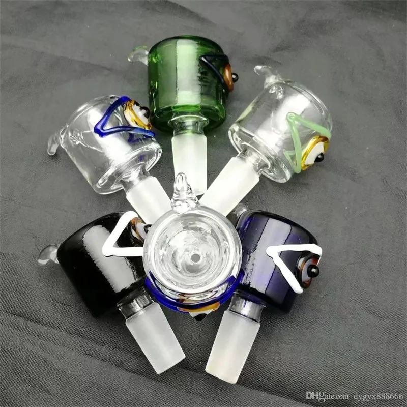 Smoking AccessoriesCrooked color eye bubble head , Wholesale Glass bongs Oil Burner Glass Pipes