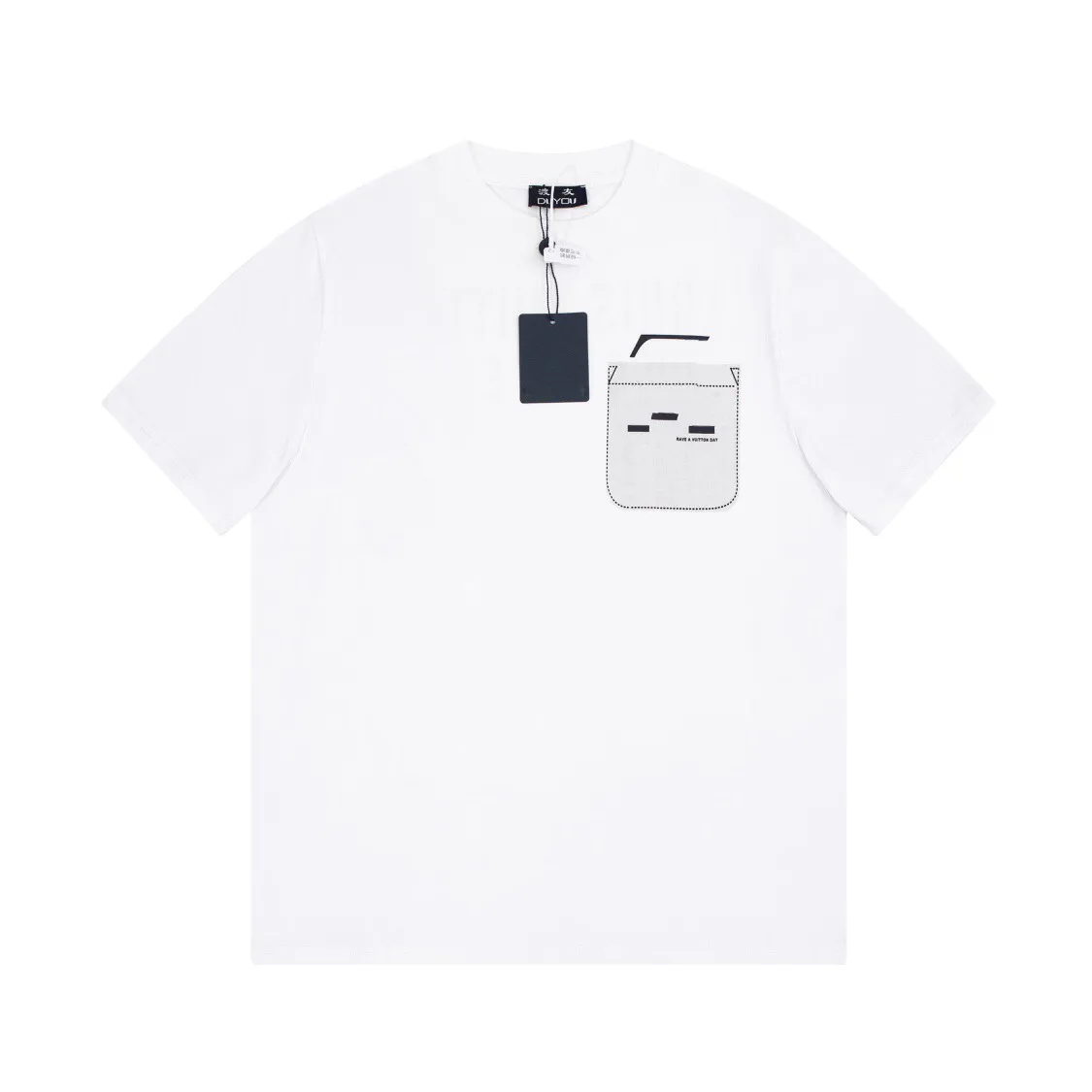 DUYOU T-shirt oversize avec lettres de lavage en jersey vintage T-shirt 100% coton Hommes Casuals T-shirts de base Femmes Qualité Tops classiques DY8878