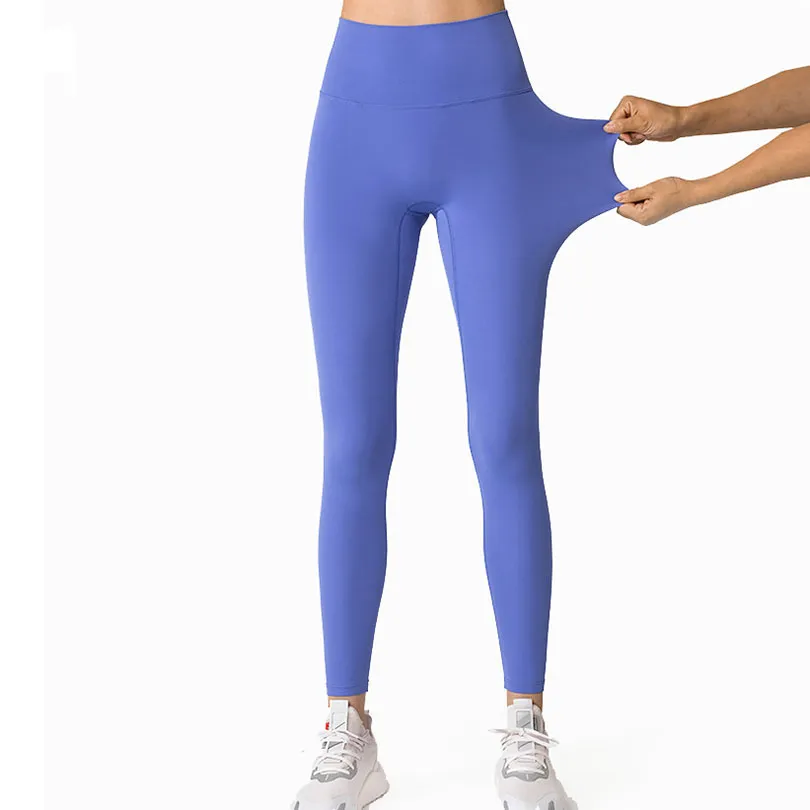 Leggings yogakläder för kvinnor yogabyxor naken mjuk sport dam leggings med hög midja fitnesskläder högkvalitativ löparbyxa VELAFEEL