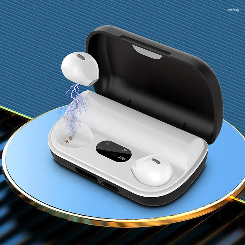 Mini Pro X6DS Görünmez Kablosuz Kulaklık Dokunma Kontrolü Bluetooth Kulaklık 5.0 HIFI Kulaklık Müzik Kulaklıkları Gürültü Azaltma