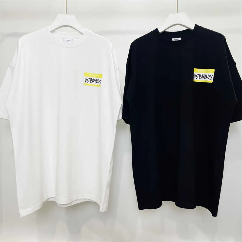 【関税込み】VETEMENTS VTM' T-SHIRT DHgate.com:Vetements VTM Oversized O-Neck Short-Sleeve