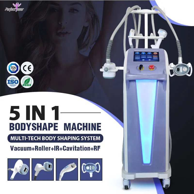 2023 Vcuum Roller Body Slimming Machine RF Cavitation Machine Skin Tightening Body Contouring 4 Maniglie