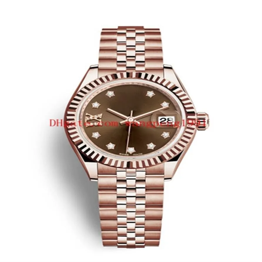 10 Style Ladies 31mm DATE JUIST WERKT 279165 279173 279175 18K ROSE GOUD 2813 BEWEGING MECHANISCH