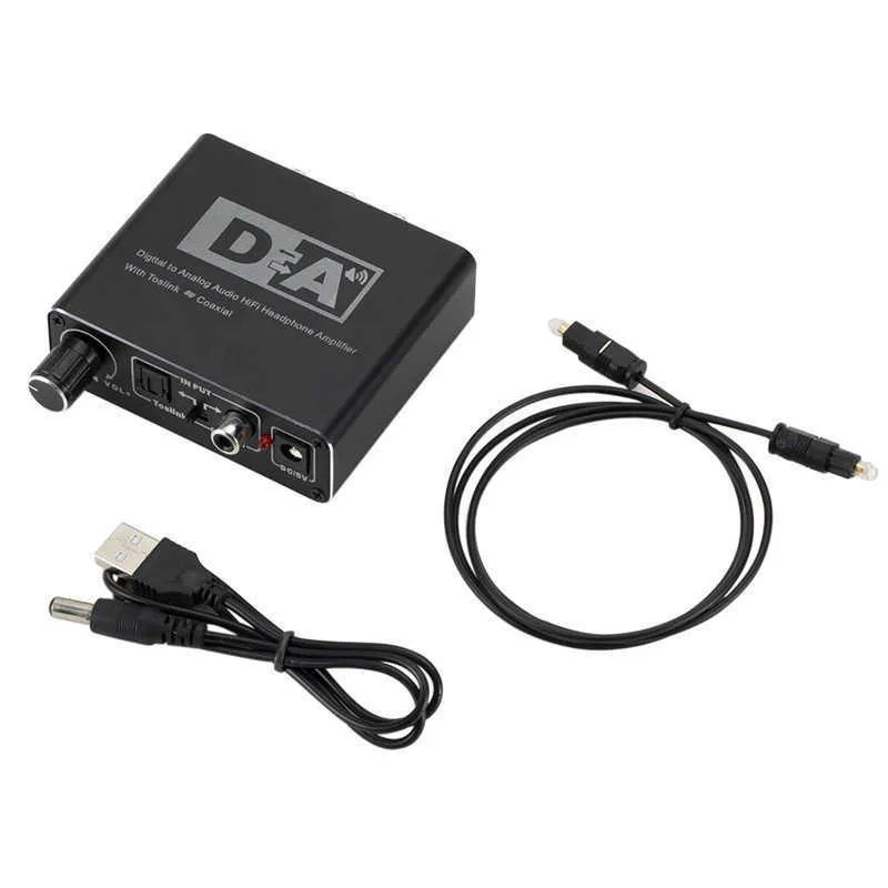 4 Manier 3.5mm Jack Audio Switcher 4 in 1 Out Hoofdtelefoon Versterker