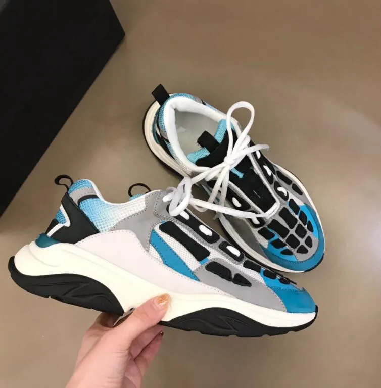 Mens Designer Low Top Sneakers Calfskin & Suede Goatskin, Durable Trainers With Box From Vernas