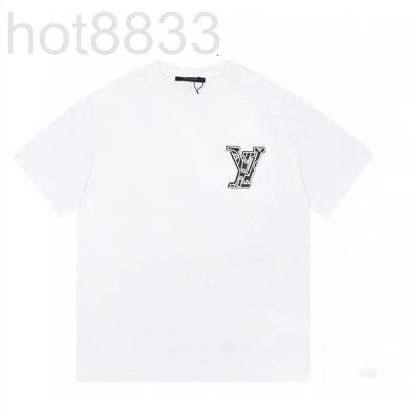 Herren-T-Shirts, Designer-Herren-T-Shirt, reine Baumwolle, mit Buchstaben bedruckt, kurzärmelig, luxuriös, modisch, lässig, Co-Branding 13UX