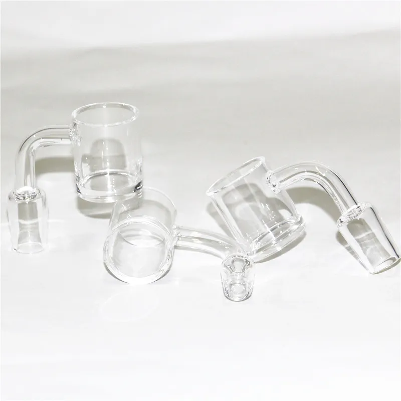 Rökningstillbehör Kort nackkvartbanger 25mm kvarts naglar 14mm 18mm manlig kvinnlig terpen platt topp bangers för dabb riggar glas bongs