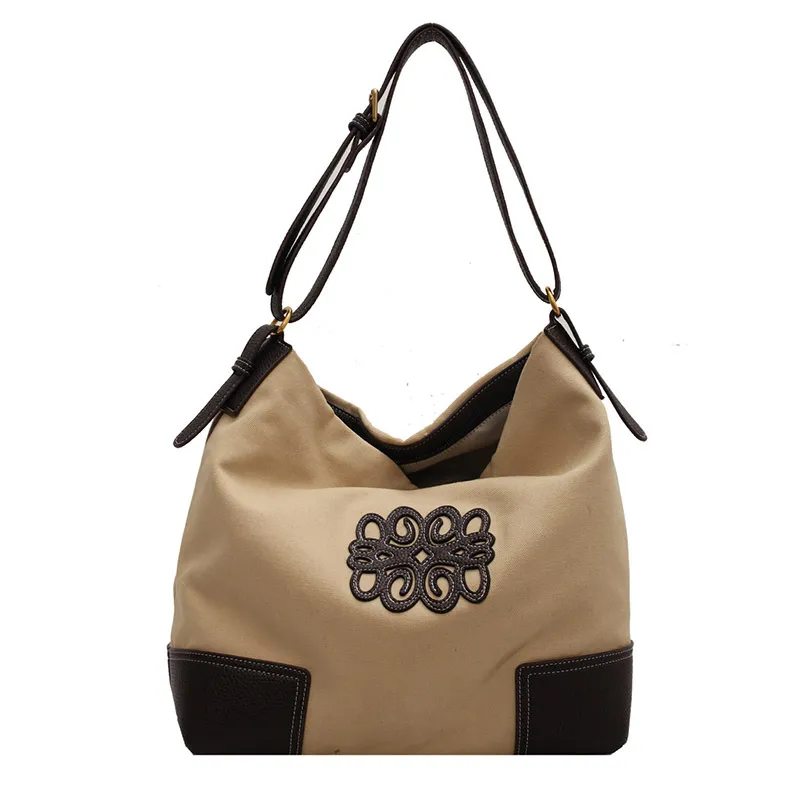 Bag casual de um ombro Bag de grande capacidade Medieval Feminino 2022 Cruz Body Piece Couro Tela