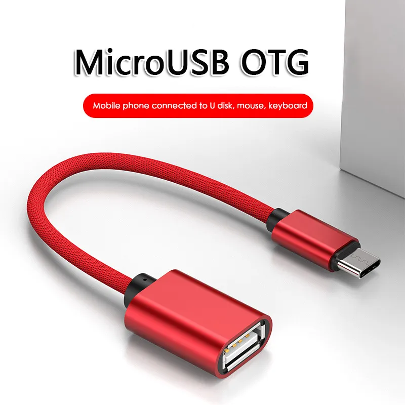 Cable Convertidor Adaptador OTG Micro USB Macho a USB Hembra