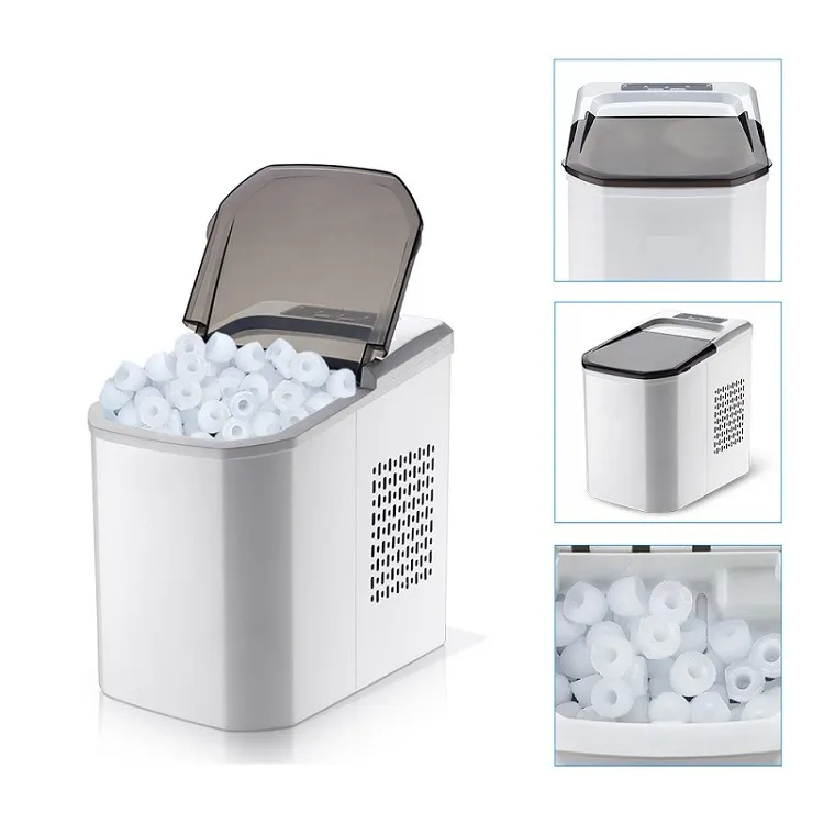 Barware bänkskivor Ice Maker Portable Home Countertop Ice Machines Homeuse Portable Counter Top Automatic Ice Hinks and Coolers Making Machine