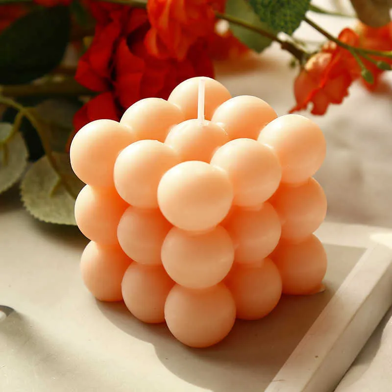 Scented INS Rubik's Aromatic Candle Korean home fragrance geometric modeling ornaments Creative Girl Gift
