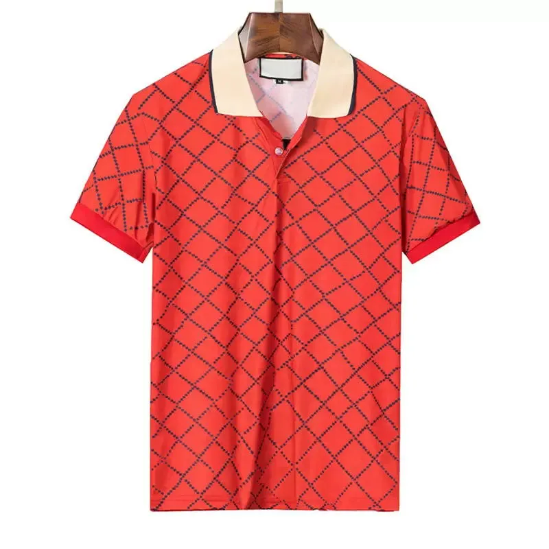 Luxurys Designers Summer Mens Women's drees fashion Cotton POLO Shirt Men Turn Down Collar Casual Social Style Giraffe Stampa di marca Uomo Polo Top 100% cotoneM-3XL # 03