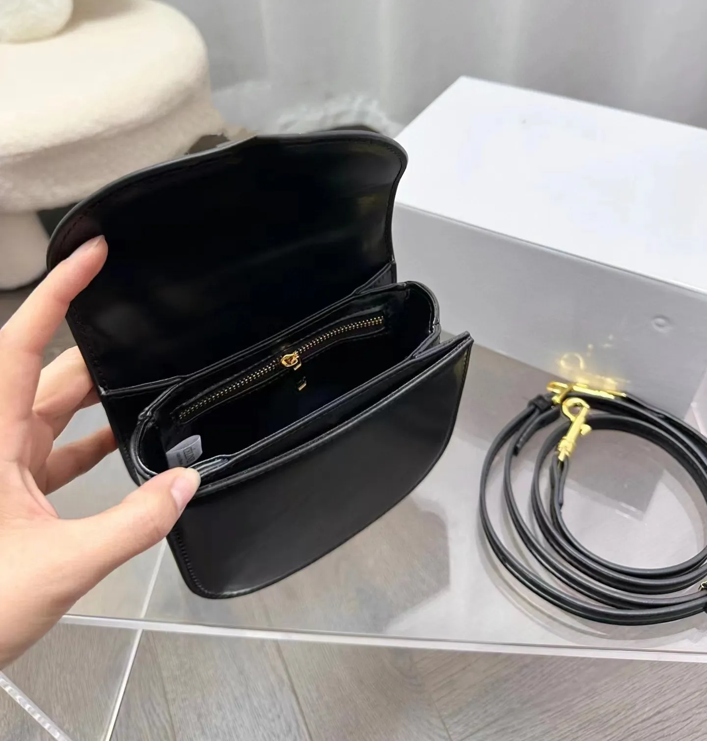 Triomphe Saddle Bag Designer Mini Tote Bags Lady Fashion Crossbody Bag Smooth Cowhide Shoulder Bag Womens Top Quality Mobile Handbag Teen Wallet 10A Purses From 199 36 DHgate