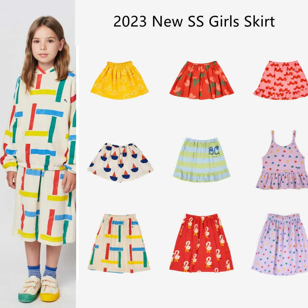 スカート韓国語の子供のTシャツスカート2023 NEW BC SS SUMMER BABHAGHILD COTTON COTTON DRESS KIDS CLOSSION OUTWEAR DAINGINGS T230301