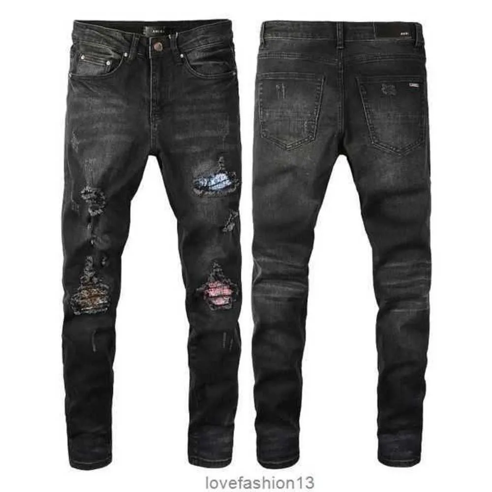 Pantaloni larghi europei e americani Jeans hip-hop firmati da uomo High Street Fashion Tide Brand Cycling Motorcycle