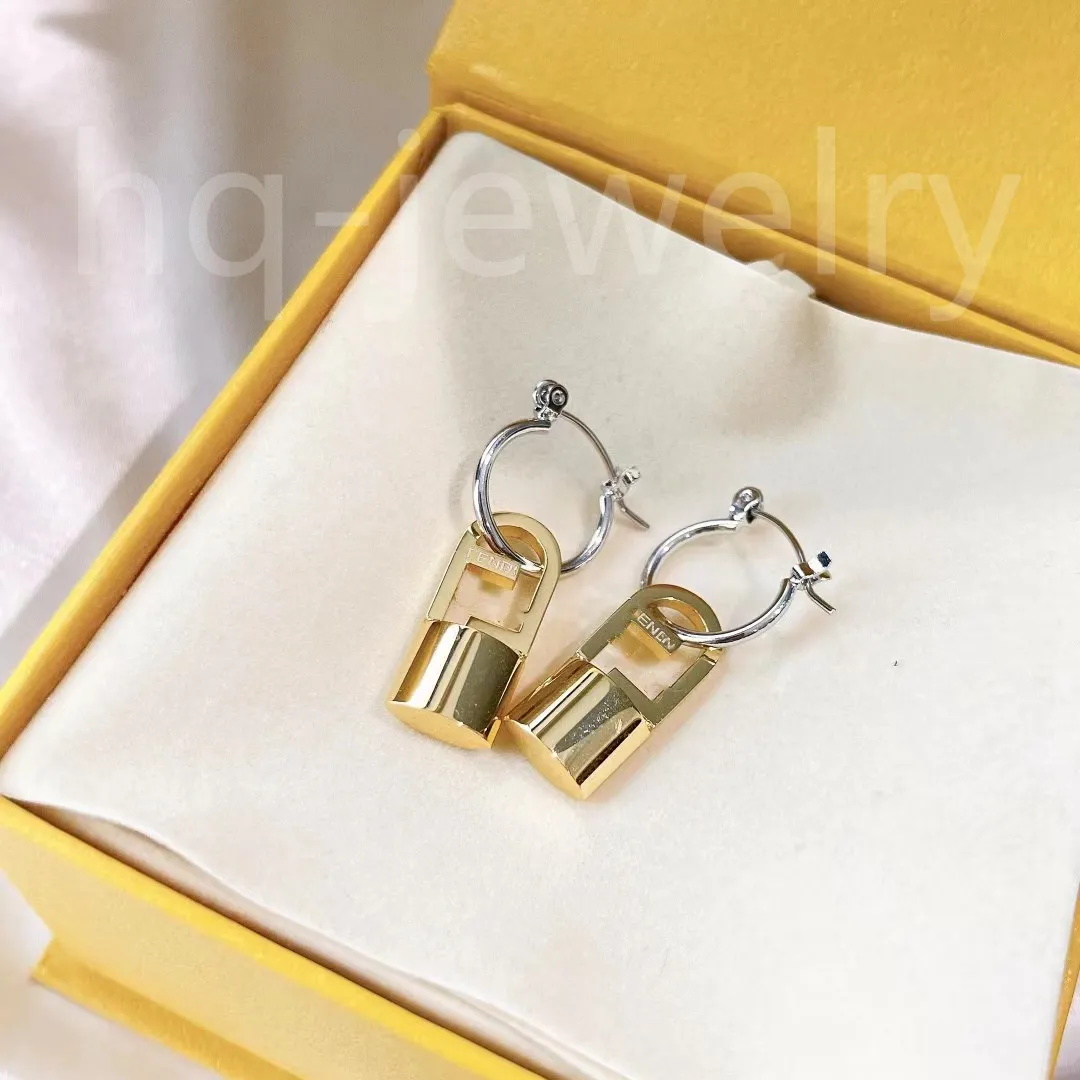 2023 Luxus Master Diamant Ohrstecker 14k Weißgold Design Damen Ohrringe Buchstabe F Ohrringe Charm Geschenk4