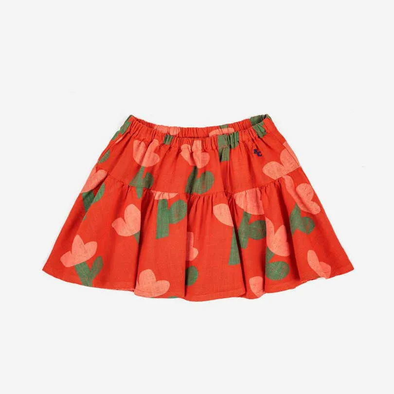 Saias 2023 BC Crianças Novidades Chegadas primavera Salas de desenho animado Padrão de desenho animado Prind adorável saia infantil garotas designers de marca Bottoms T230301