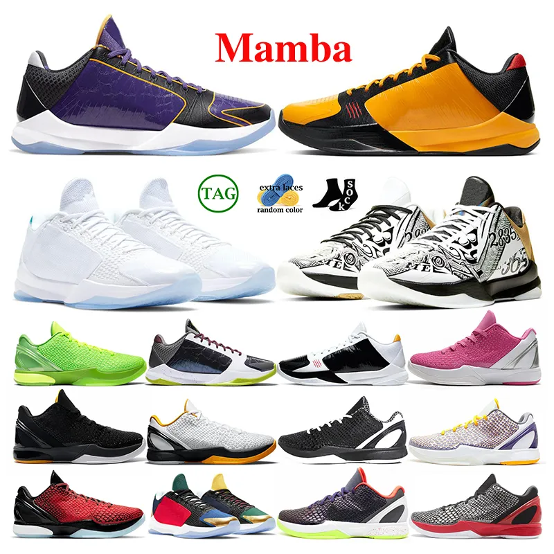 Kobe Mamba 6 Protro Grinch Basketball Shoes Men Mambacita Bruce Lee Big ...