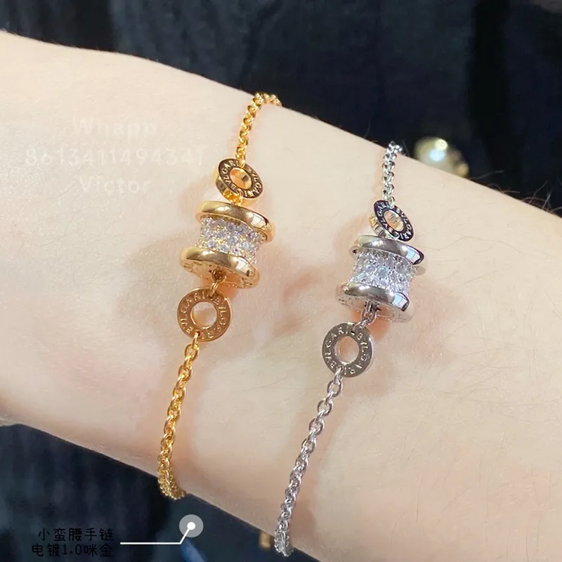 Buigari Circular Anklet Bracelet Designer для женского браслета Золото покрыто 18 тыс. Классический стиль. Классический стиль.