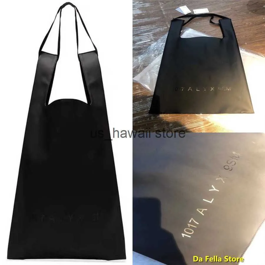 이브닝 가방 Alyx Black Bag 2020 남성 여성 1017 Alyx 9SM Tonal Detail Bags 1 1 고품질 배낭 안감 이중 손잡이 T230302