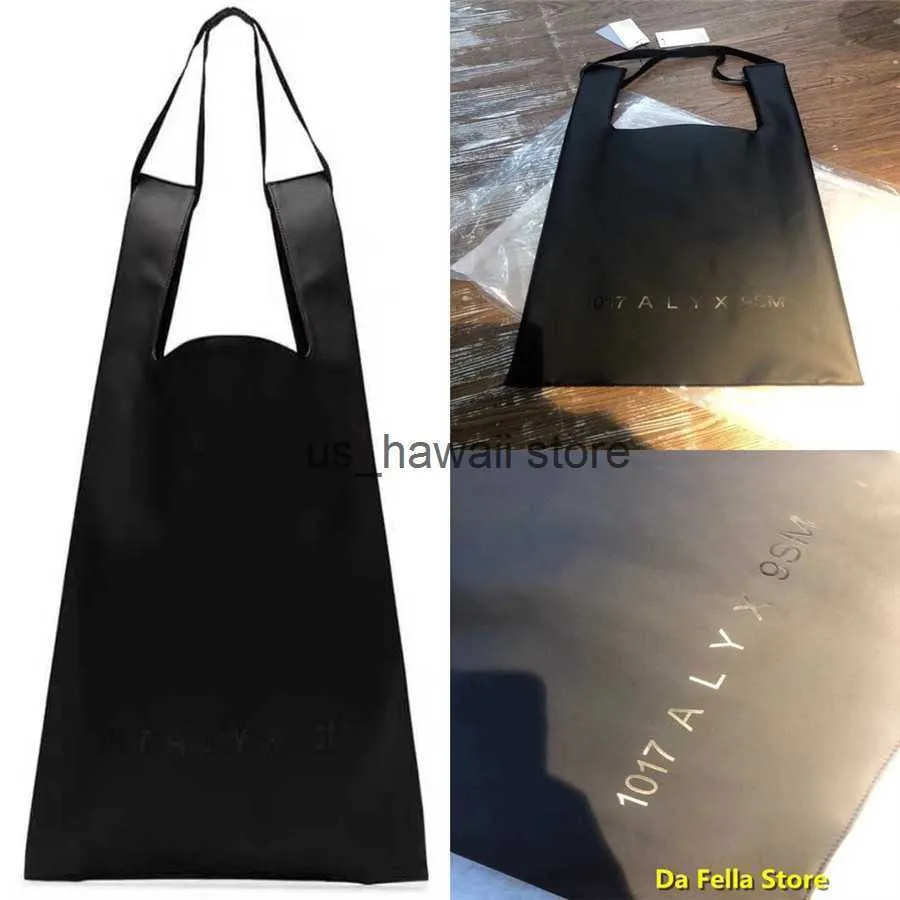 Kvällspåsar Alyx Black Bag 2020 Men Women 1017 Alyx 9SM Tonal Detaljväskor 1 1 Högkvalitativa ryggsäckar Foder T230302