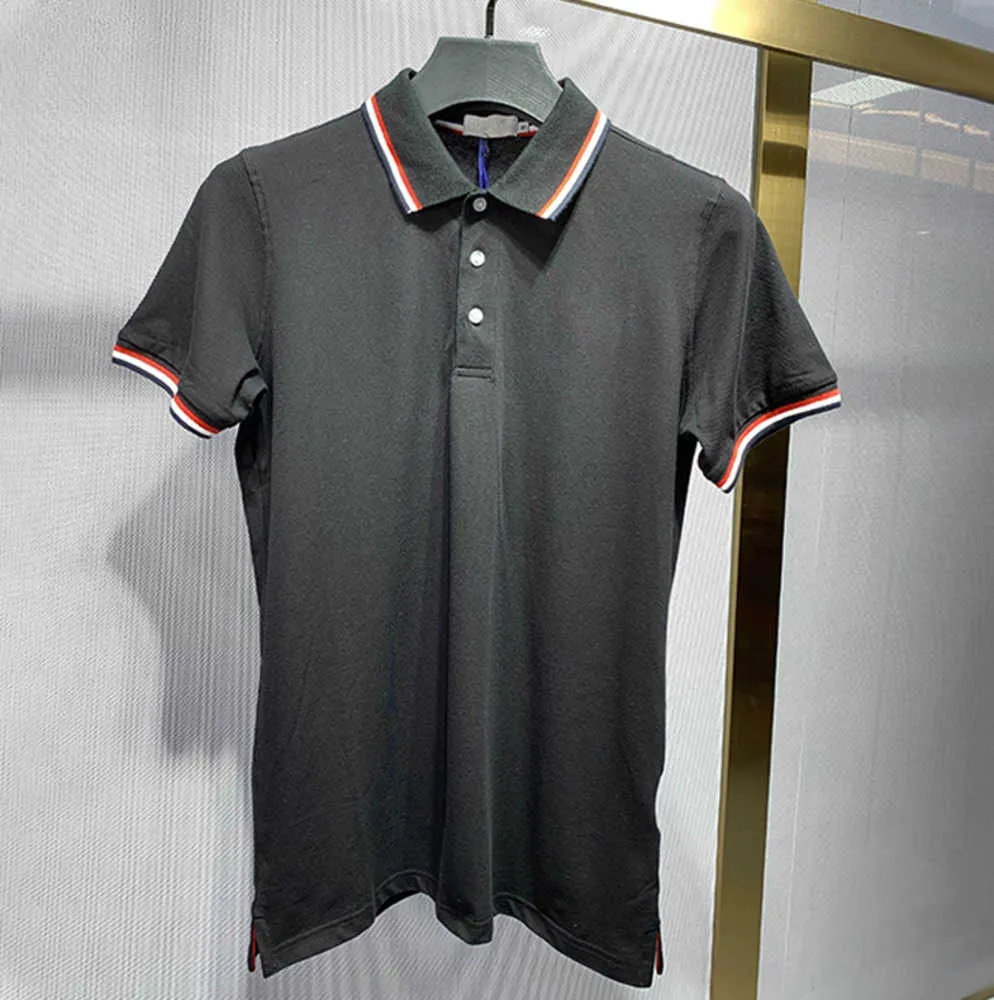 Mens Polo قمصان المصمم T Shirt High Street Progroidery Solid Color Lapel Polos Garter Printing Top Cottom Cottom Tees Plos Plus 23ess Leisure Sports