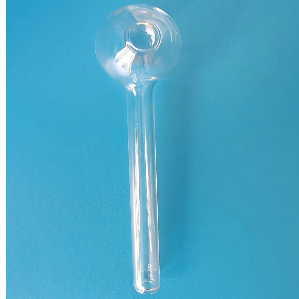 4 polegadas Pyrex Glass Oil Burner Tubs Clear Tubos de qualidade transparente Tubos de tubo de ótima ponta de unha Bongo Bong G5-10