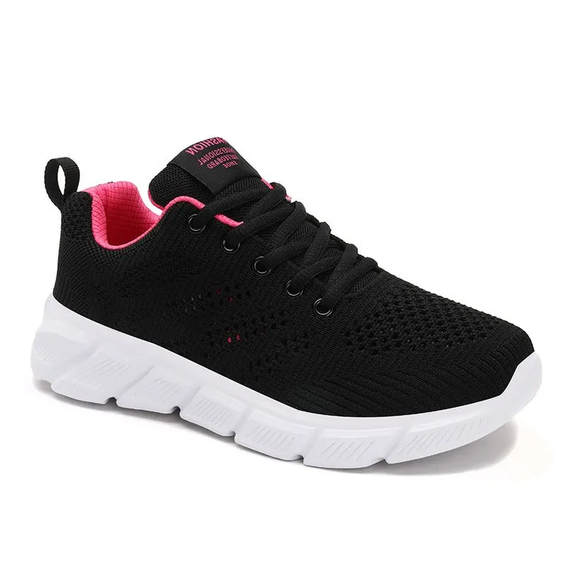 Designer femmes printemps chaussures de course respirantes noir violet noir rose rouge femmes baskets de sport de plein air Color141