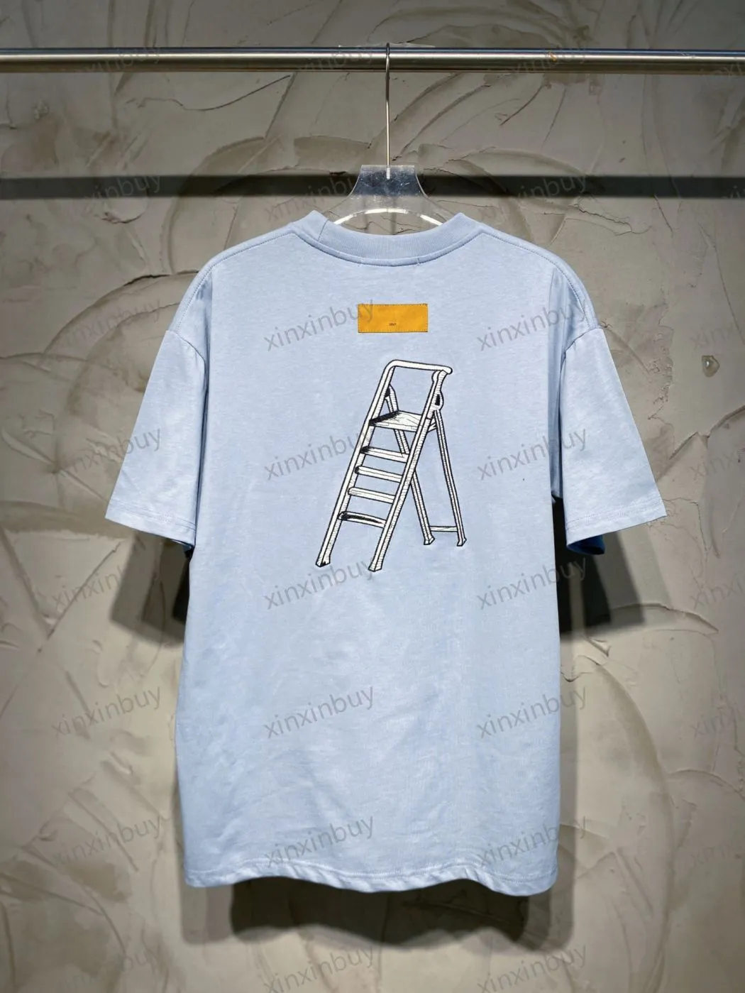 Xinxinbuy Mens Designer Tee With Multi Tools Embroidery