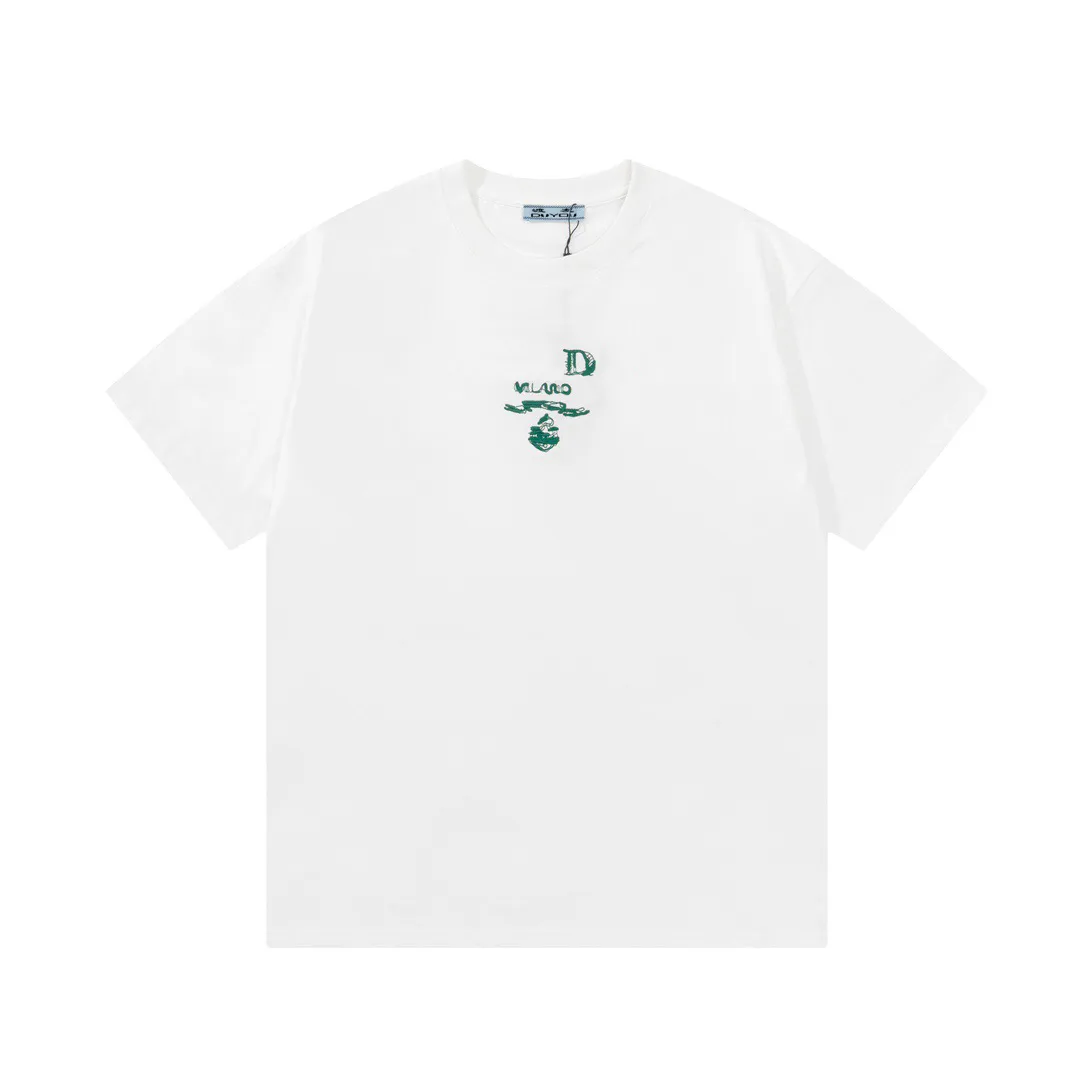 DUYOU T-shirt oversize avec lettres de lavage en jersey vintage T-shirt 100% coton Hommes Casuals T-shirts de base Femmes Qualité Tops classiques DY8896