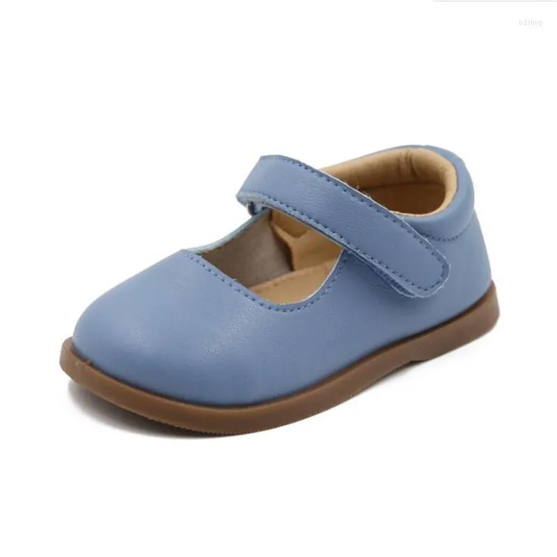 Flat Shoes Girls Kids Summer Spring Leather 2023 Arrival Princess Children's Soft Sole Comfortable Healthy British Shoe