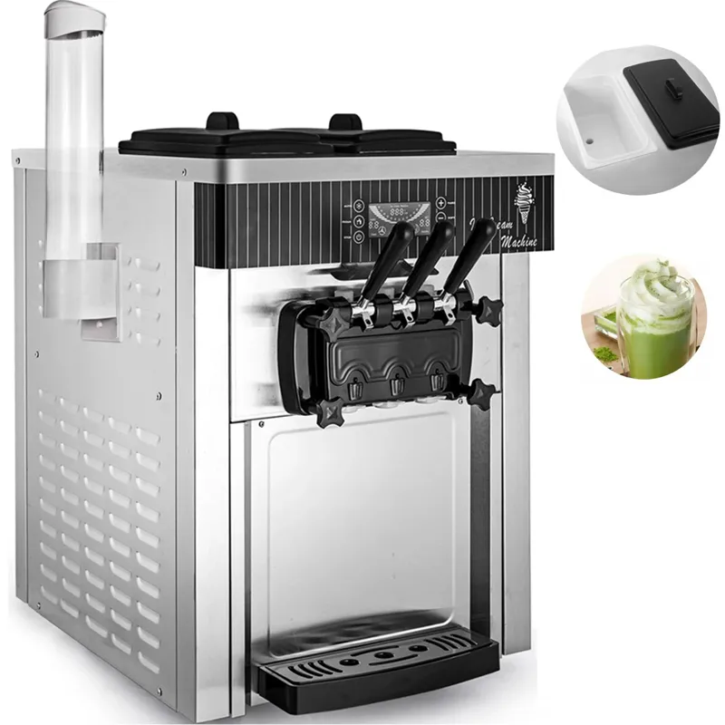 Commercial Soft Ice Cream Maker Machine Yonanas Machine Ice Cream Vending Machines for Milk Tea Shop 2200W