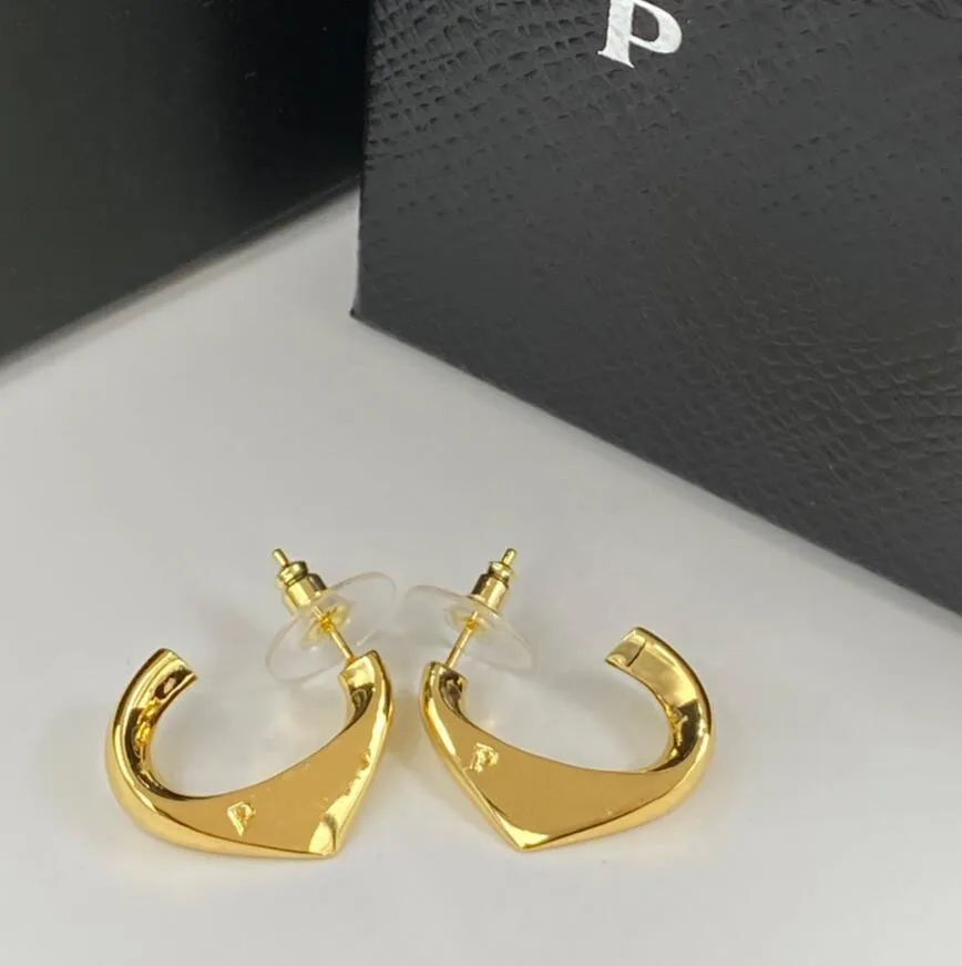 Stylish Brand Stud Earrings Classic Designer Letter P Dangle Drop Hoop Eardrop aretes orecchini Women Girls Party Lovers Gift Jewelry