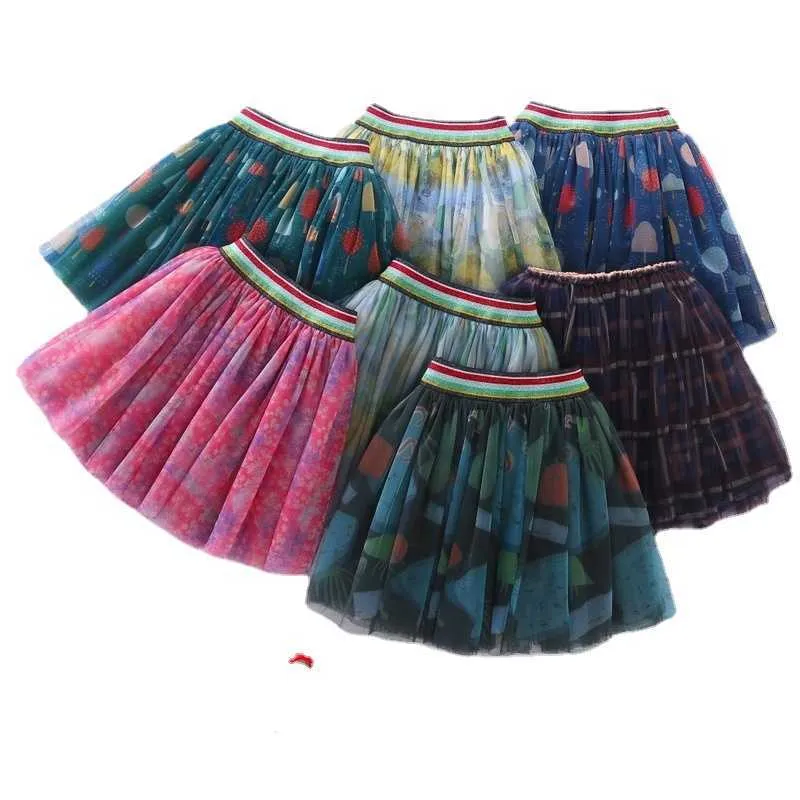 Jupes 2-15Y bébé filles princesse maille jupes Tutus filles jupes enfants vêtements filles Tutu jupes bouffantes été jupe enfants Costume CL875 T230301