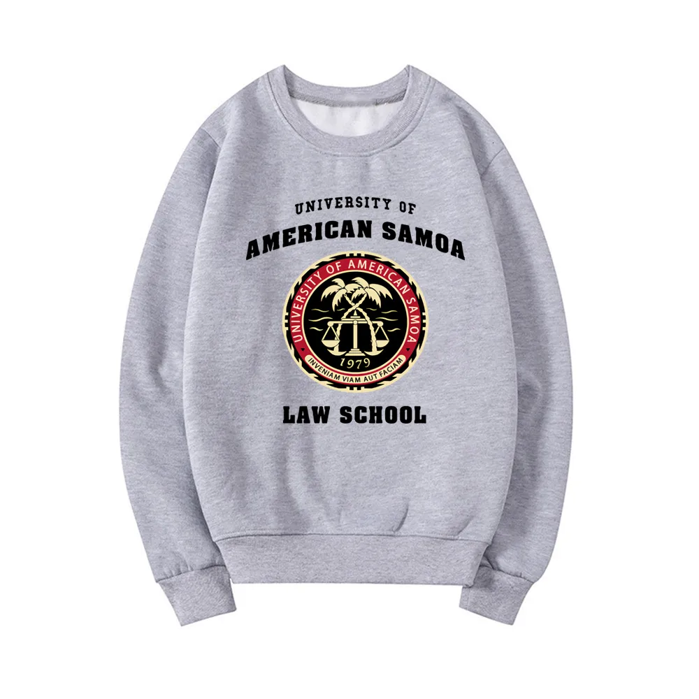 Damen Hoodies Sweatshirts University of American Samoa Law School Sweatshirt Rundhalsausschnitt Unisex Pullover Grafik Frauen Streetwear Tops 230301