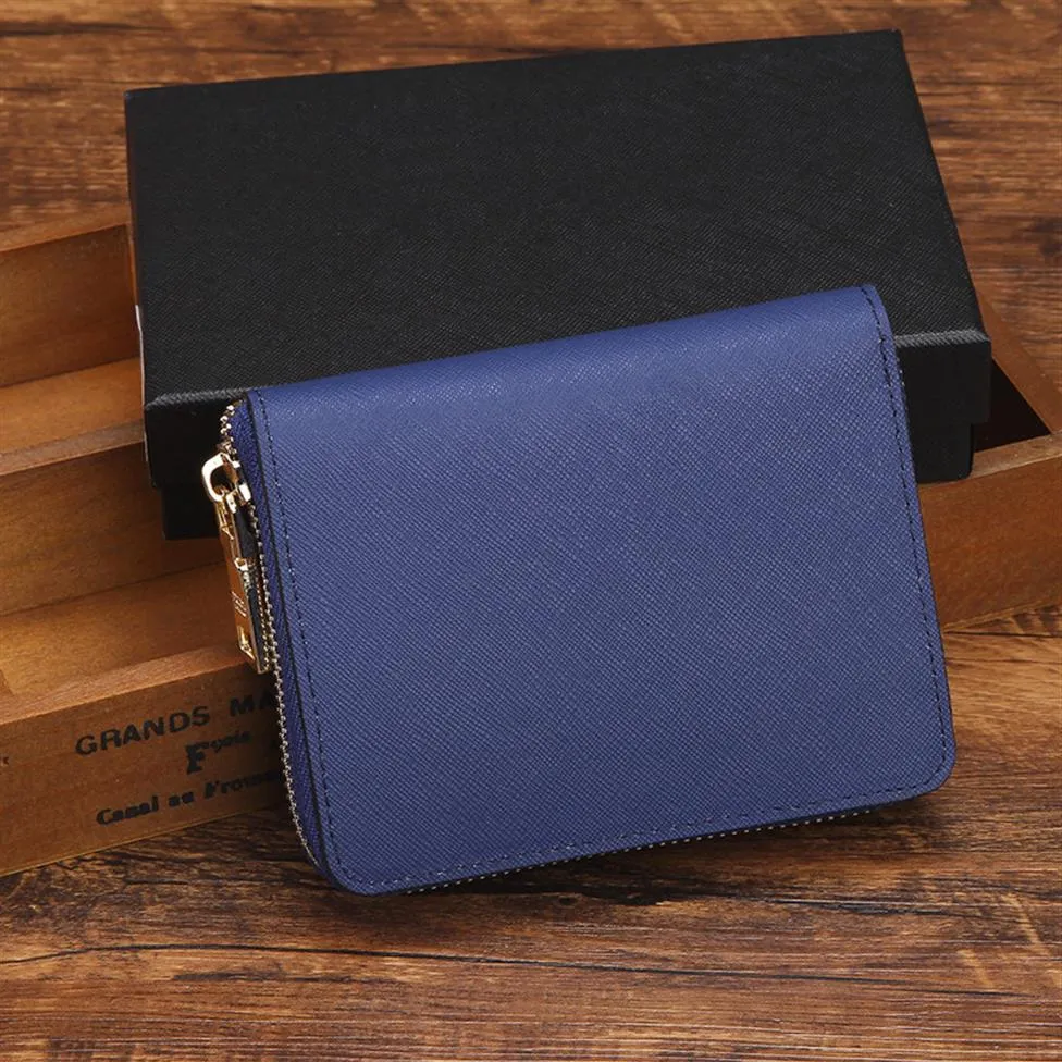 Hoge kwaliteit beroemde designer creditcardhouder Women Classic Short Purse Single Porter Wallet Money Coins Bag 8 Colors 9180 Long 258U