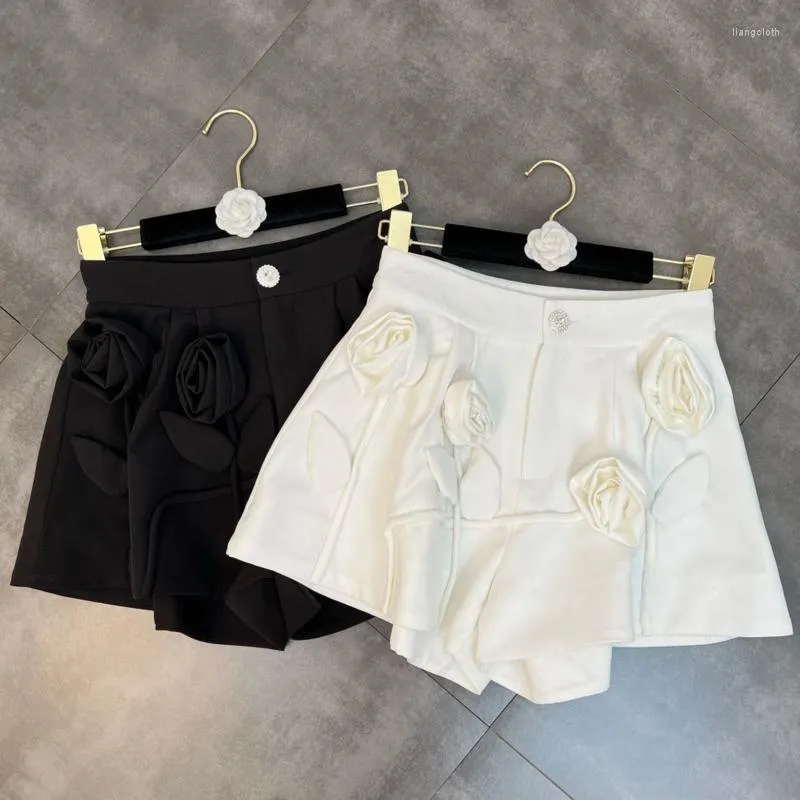 Damskie spodenki Summer 2023 Kolekcja Kwiki kwiatowe Wysokie pasty Slim Suit Spódnica Kobiet moda Tide GE593