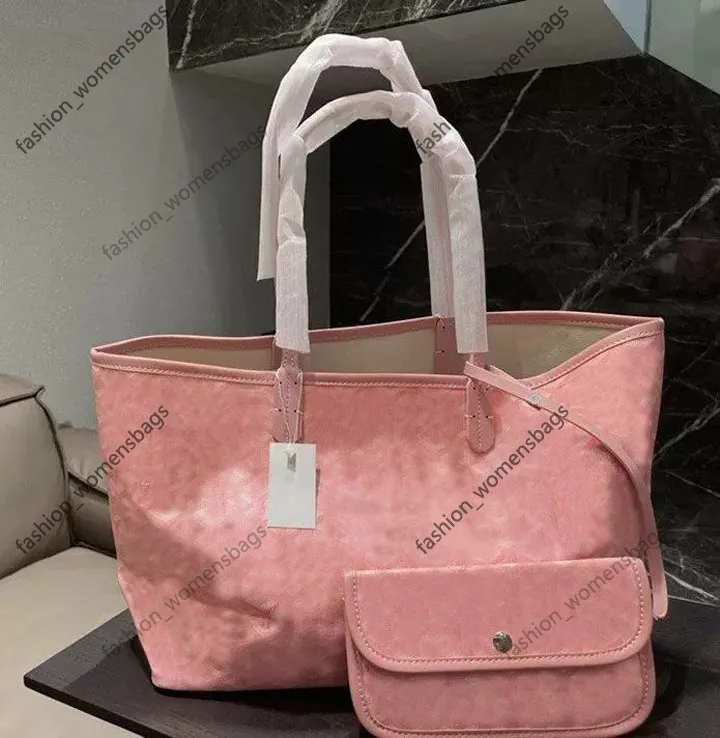 3A Designer Shoulder Tote Bag Luxurious canvas Genuine Leather Mini PM Women cross body Handbag Womans Totes Pink Handbags crossbody Shopping 2pcs wallet Purses