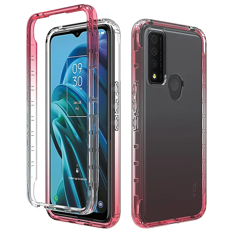 Transparant telefoonhoesje voor Samsung Galaxy A14 5G S23 S23 Ultra TPU PC 2 in 1 Beschermende schokbestendige cover oppassen