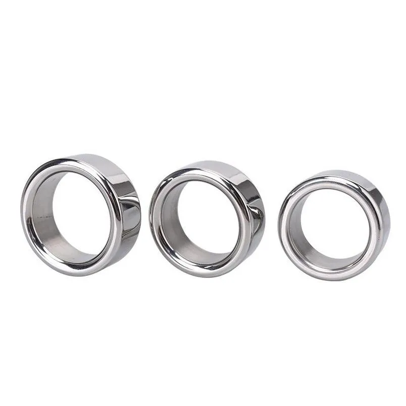 Outros itens de beleza de saúde, anel de anel de aço inoxidável Cockrings Lock Dispositivo de travamento 26/28/30 mm TEMPO DE TEMPO DE ALTA ERREÇÃO PARA HOMENS DROP DIVER DHJLK