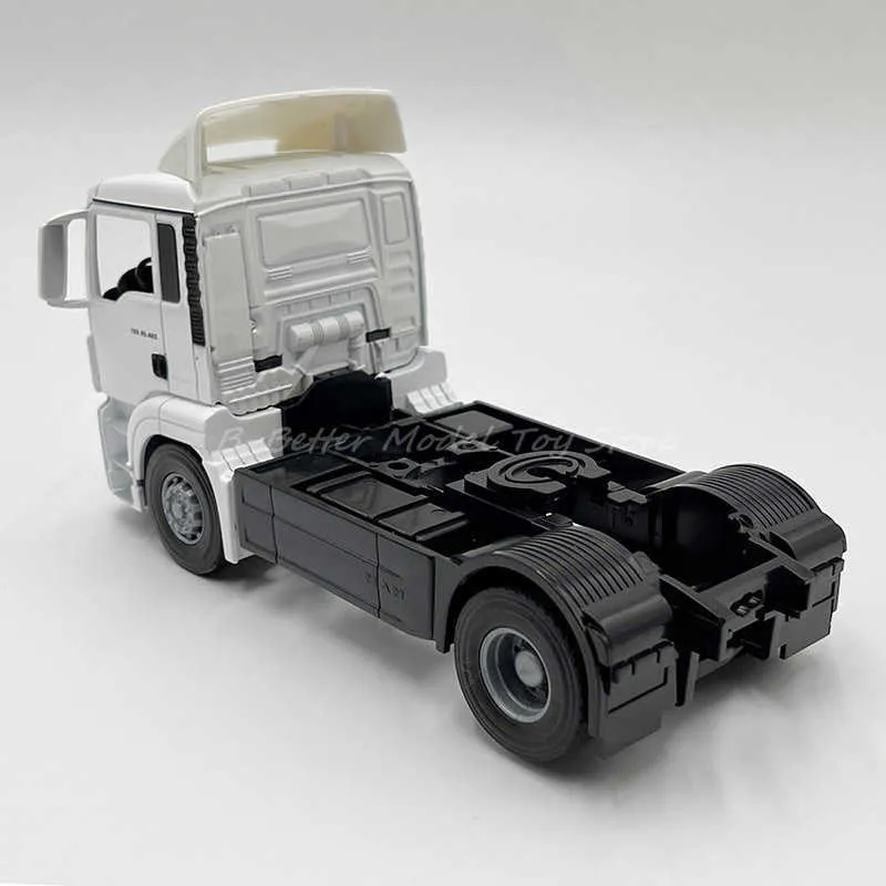 A die-cast replica semi truck
