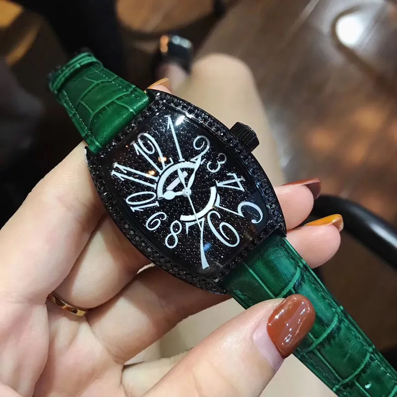 Abb_watches damskie zegarek luksusowe automatyczne zegarki kwarcowe nowoczesne sukienkę ze ręką skórzaną prostokąt ze stali nierdzewnej klamra zegarek na zewnątrz funkcje miłośnika prezenty