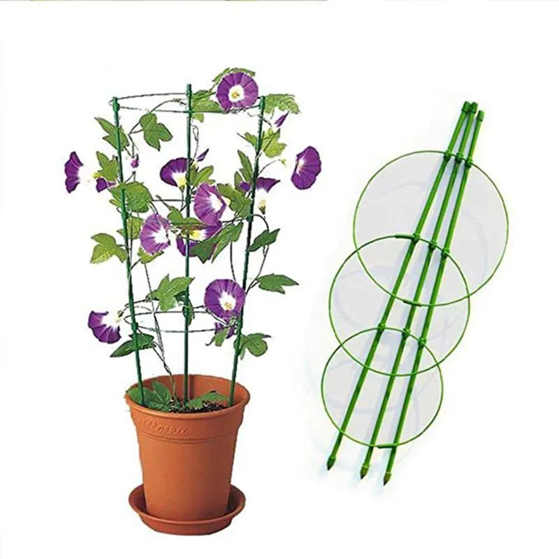 Garden Supplies Other Plant Support Ring Adjustable Trellises Basket Fixed Climbing Gardening Stand Balcony Planting Rack Holder