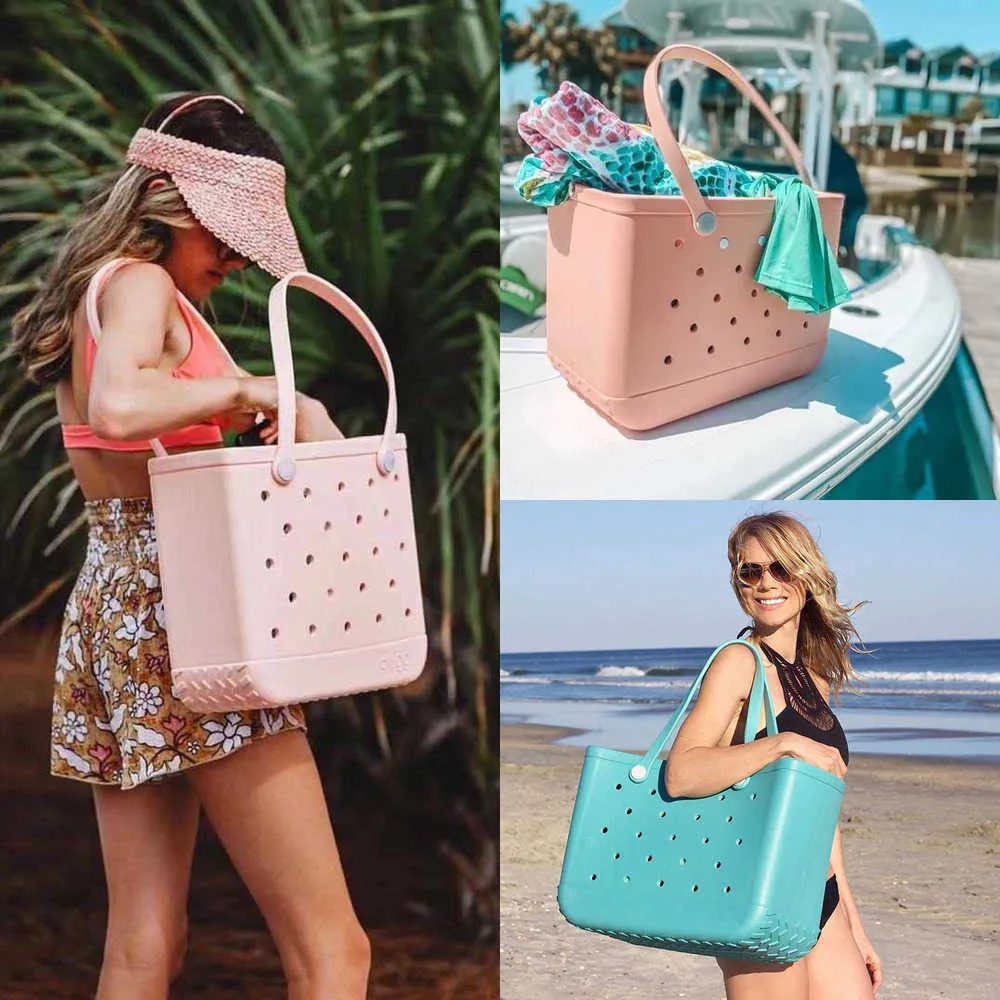 Summer Designer Croc Shoulder Bag For Women Large Capacity Beach Swimming Shopping Tote Bag With Eva Handbag And Mommy Purse 230203 From Copyluxury 29.76 DHgate.Com