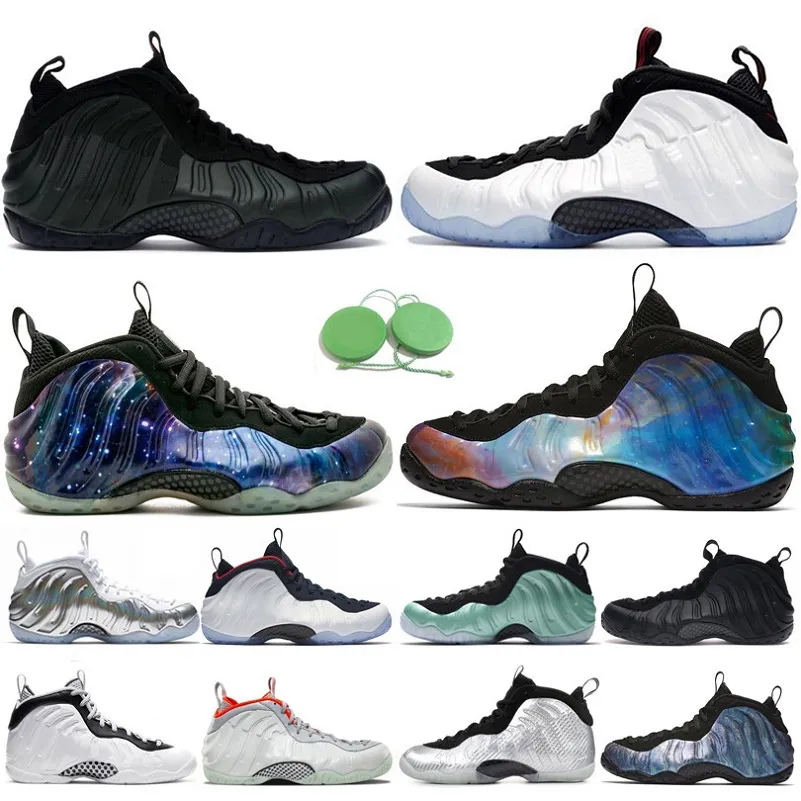 Мужские Женские Кроссовки Баскетбольные Кроссовки FoamPosite One Penny Hardaway Кроссовки Abalone All Star Alternate Galaxy 1.0 2.0 Черные Замшевые Кроссовки Sequoia Olympic Foams Кроссовки