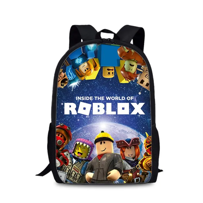 Roblox Schoolbag كوريا عالية السعة الظهر الكرتون 2292